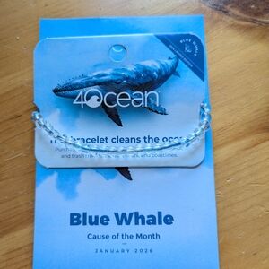 NWT 4ocean January 2026 Bracelet Of The Month ( Blue Whale)